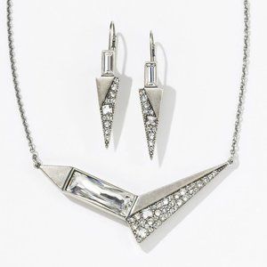 Touchstone Crystal Necklace and Earrings